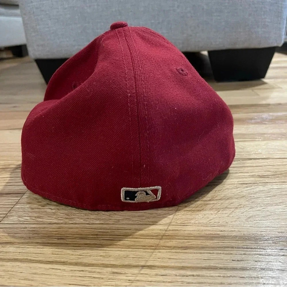 Rare New Era MLB New York Yankees 59 Fifty Leather America 7 3/8 Hat - Picture 5 of 7